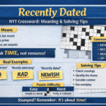 Recently Dated NYT Crossword