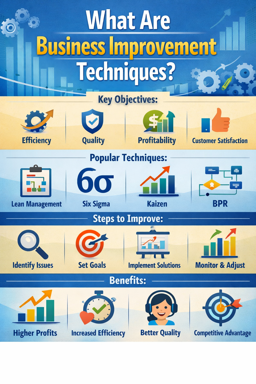What Are Business Improvement Techniques? (Complete Expert Guide)