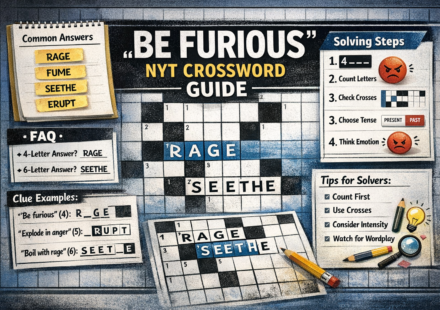 Be Furious NYT Crossword