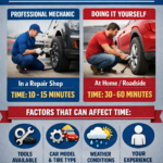 how long does it take to change a tire