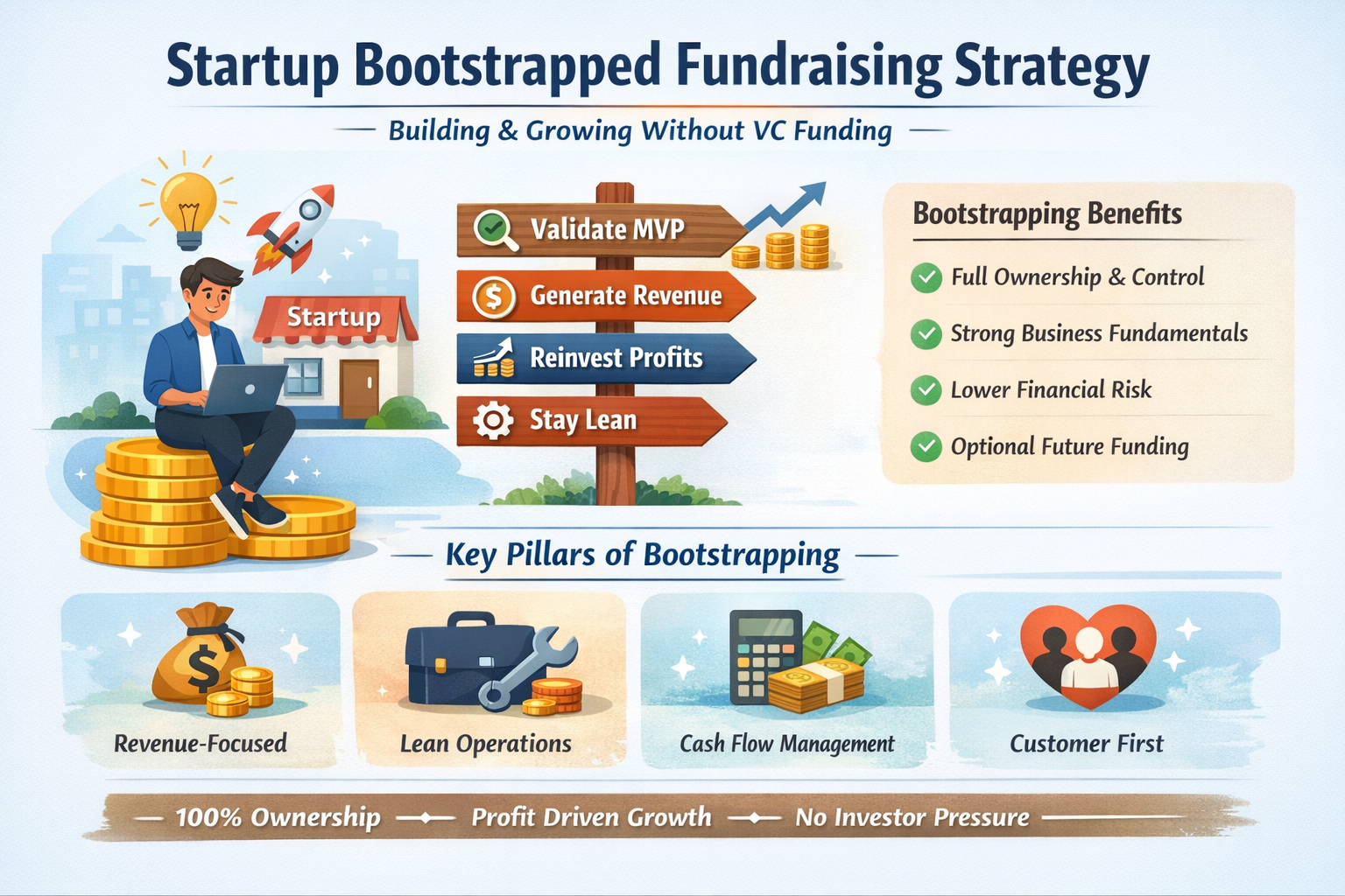 Startup Bootstrapped Fundraising Strategy
