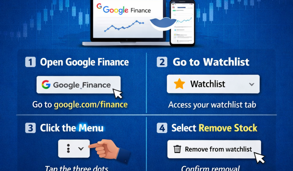 How to Remove Stocks from Google Finance Watchlist Permanently