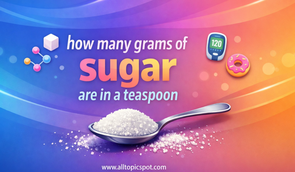 how many grams of sugar are in teaspoon?