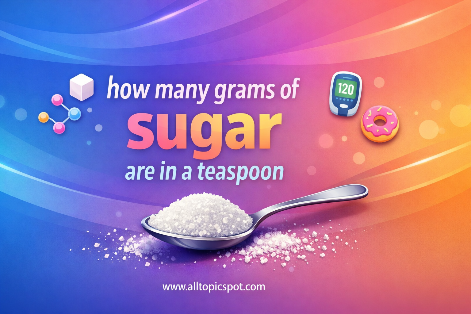 how many grams of sugar are in teaspoon?