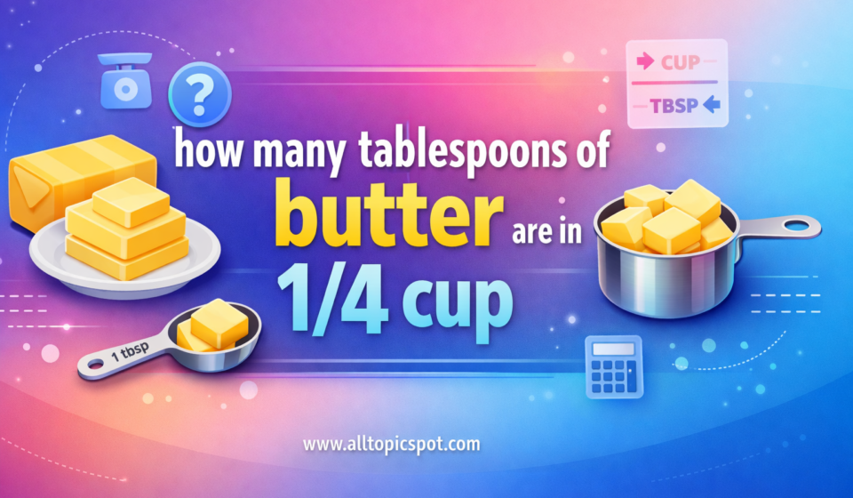 how many tablespoons of butter are in 14 cup