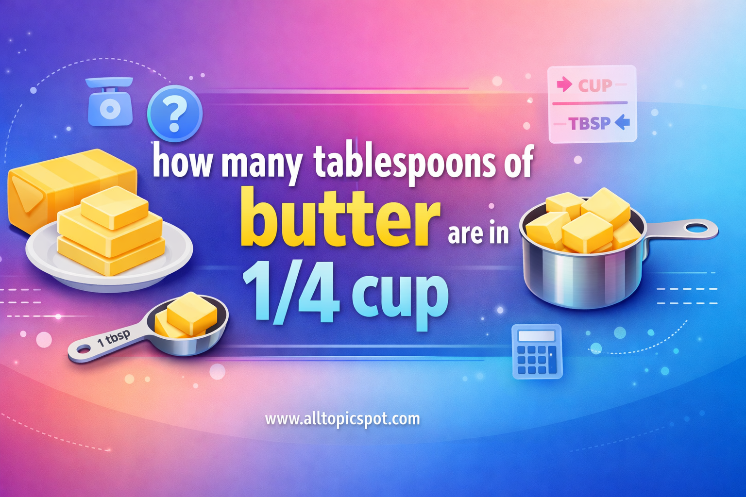 how many tablespoons of butter are in 14 cup