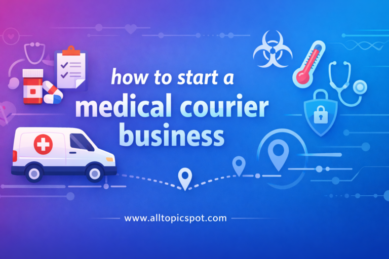how to start a medical courier business