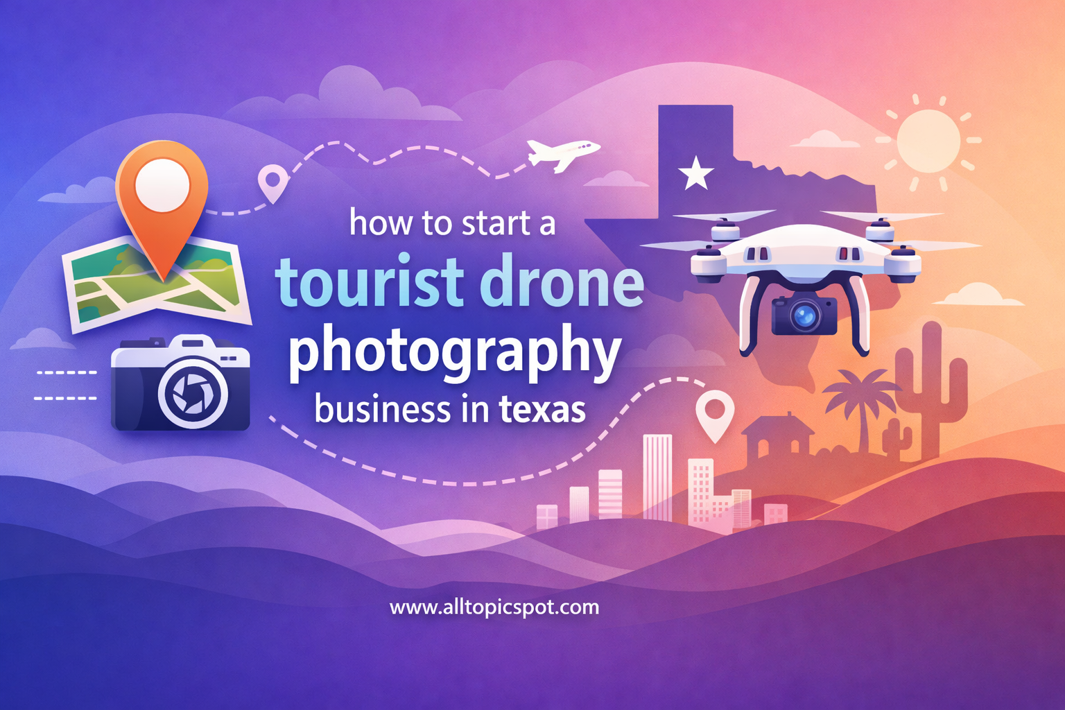 how to start a tourist drone photography business in texas