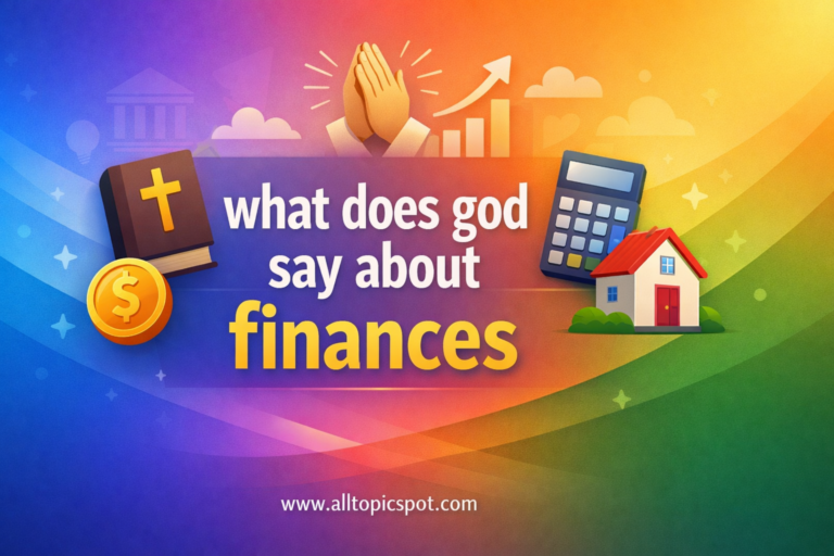what does god say about finances