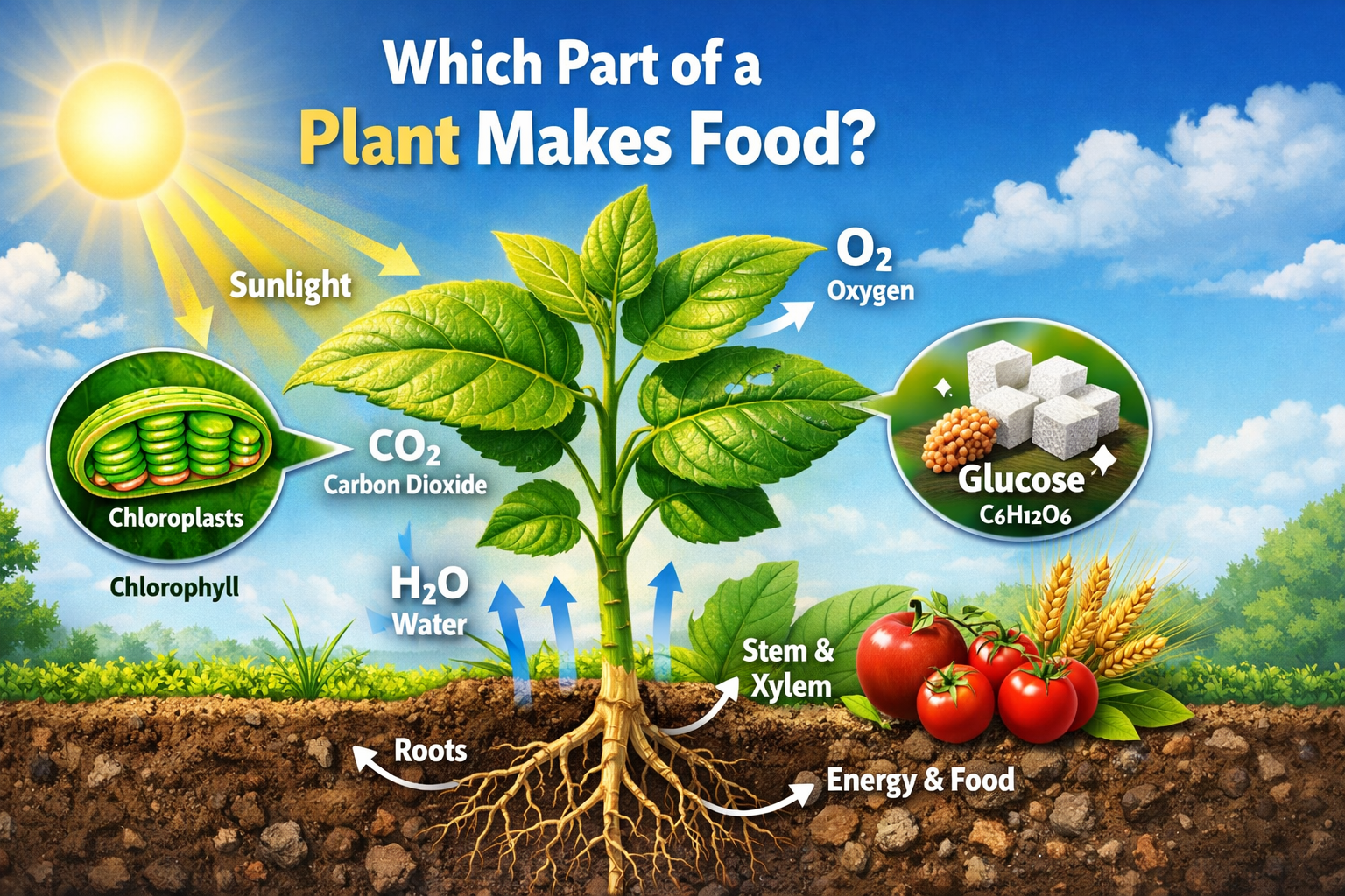 Which Part of a Plant Makes Food?