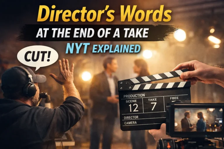 Directors Words at the End of a Take NYT Explained
