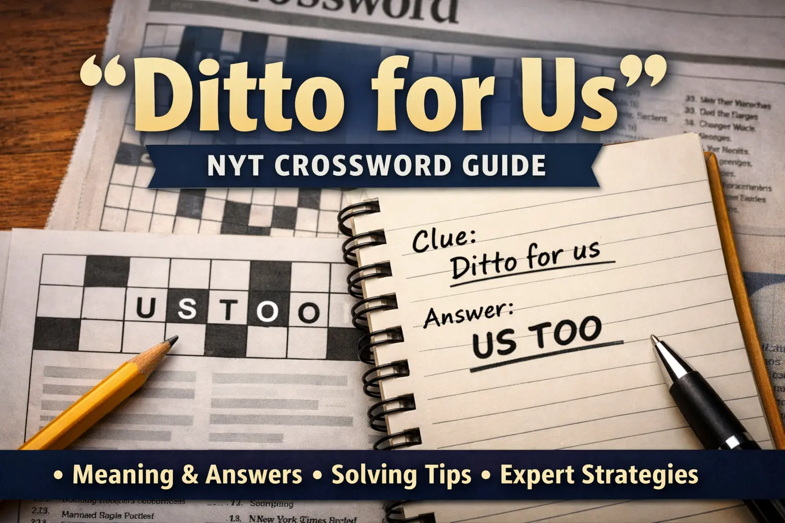 Ditto for Us NYT Crossword