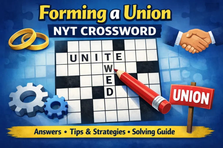 Forming a Union NYT Crossword