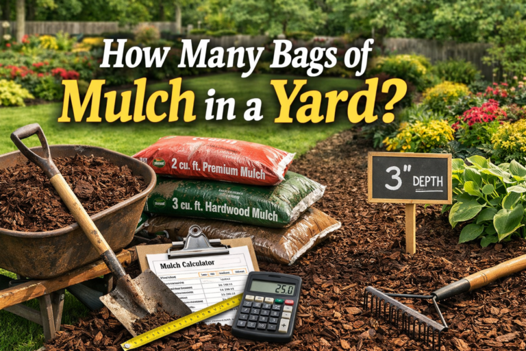 How many bags of mulch in a yard.