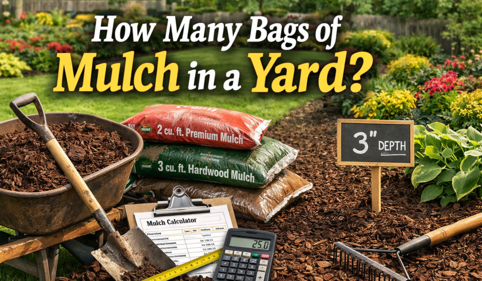 How many bags of mulch in a yard.
