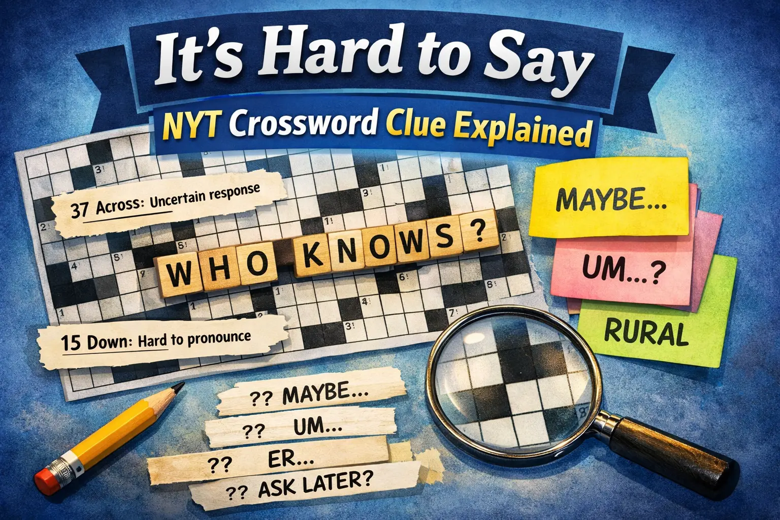 It’s Hard to Say NYT