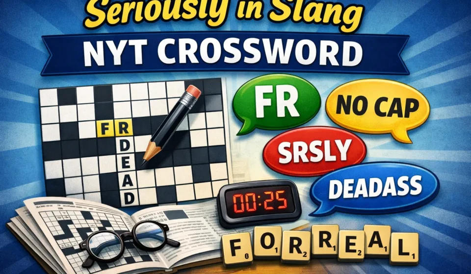 Seriously in Slang NYT Crossword