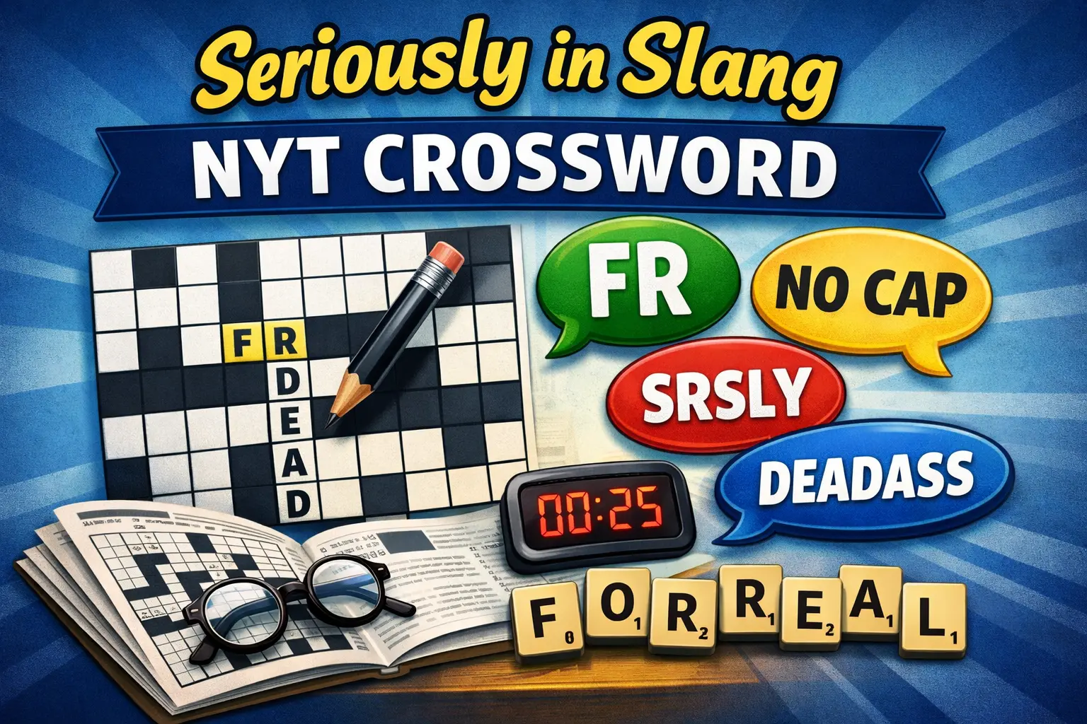 Seriously in Slang NYT Crossword