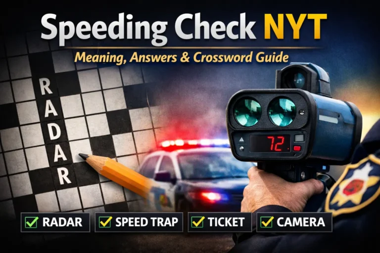 Speeding Check NYT