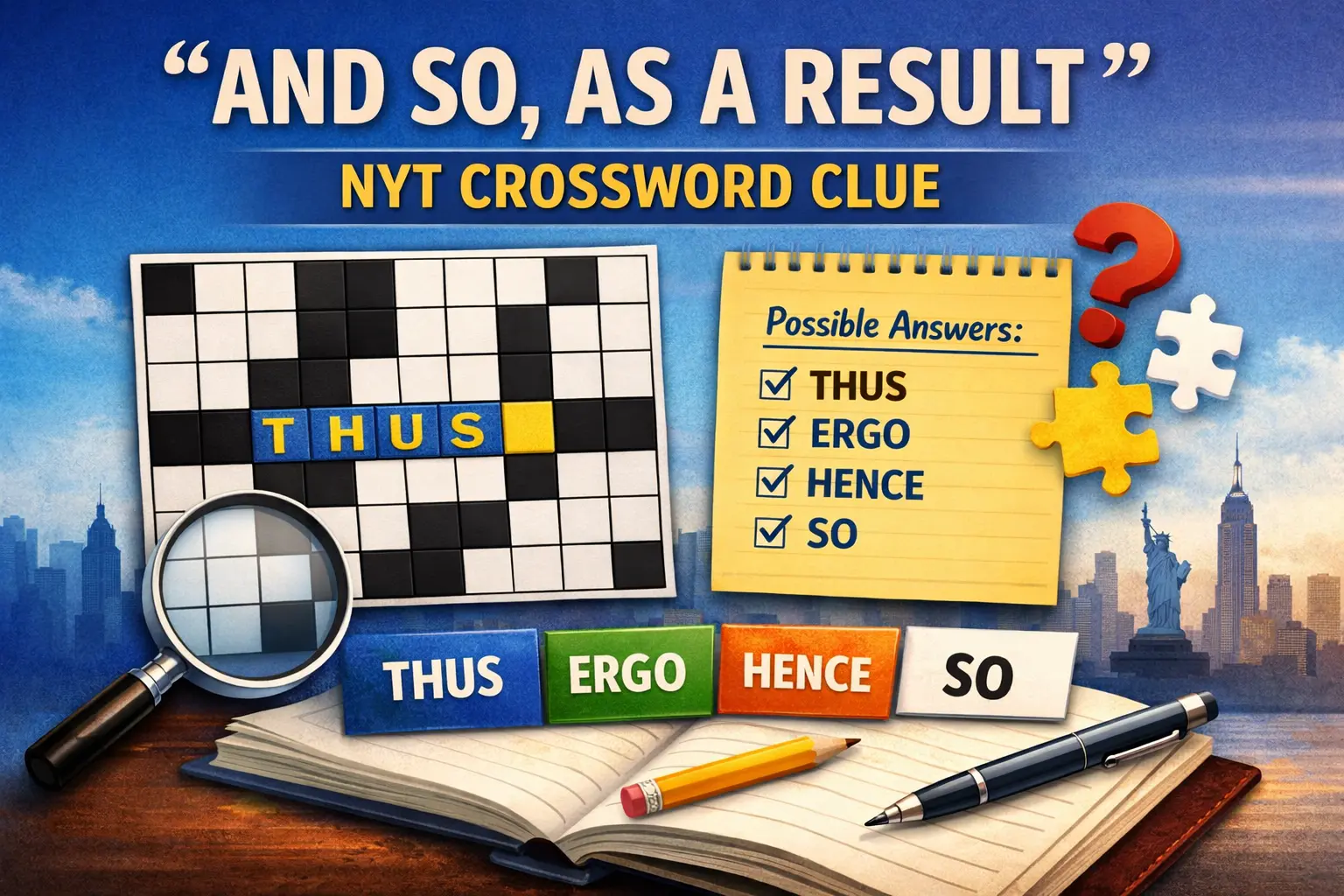 and so as a result nyt crossword