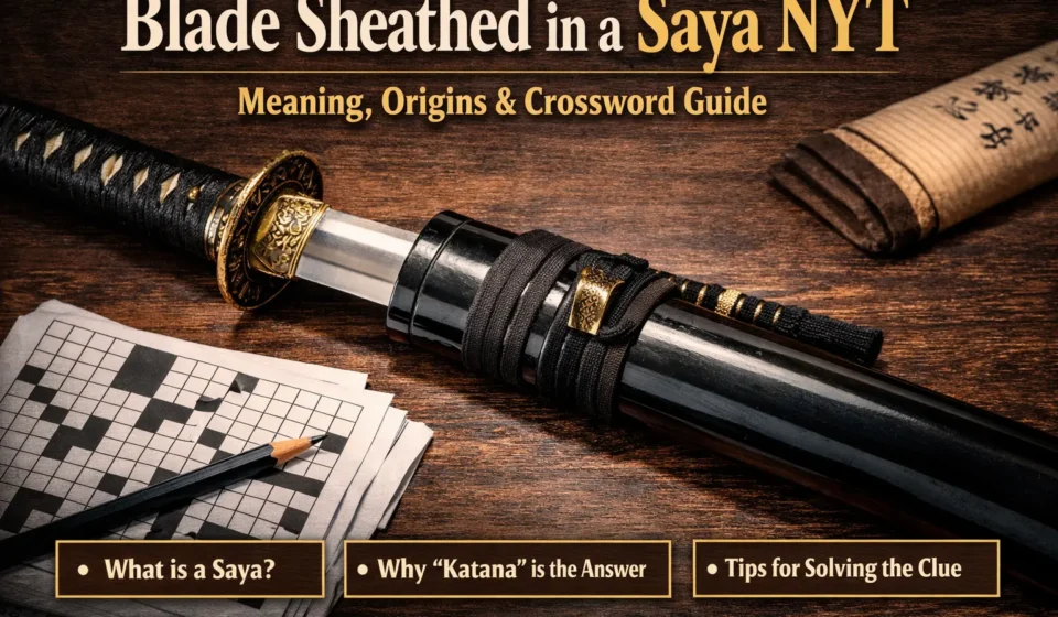 blade sheathed in a saya nyt