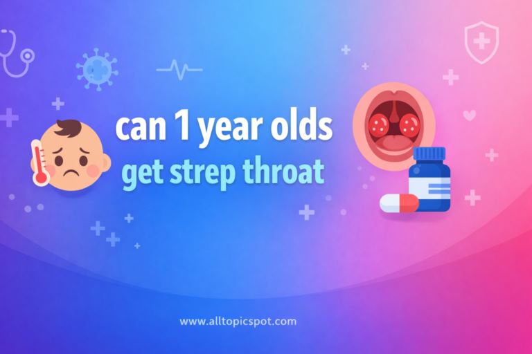 can 1 year olds get strep throat