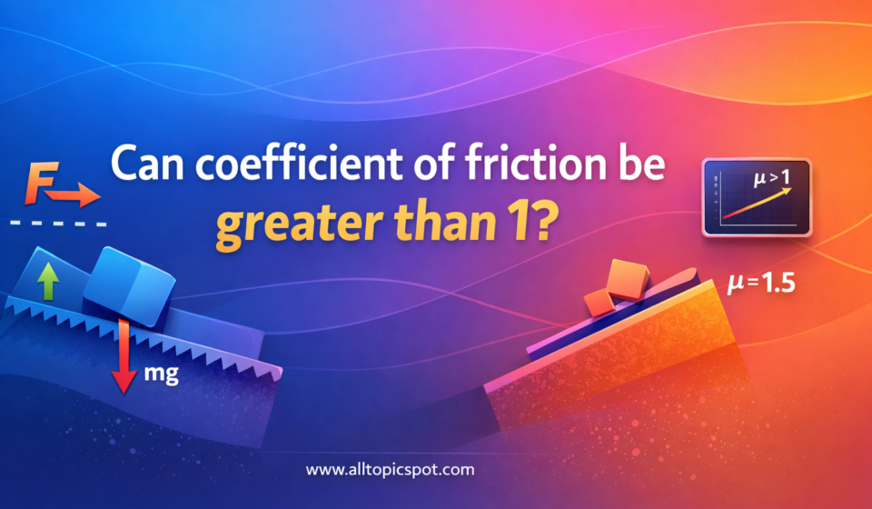 can coefficient of friction be greater than 1
