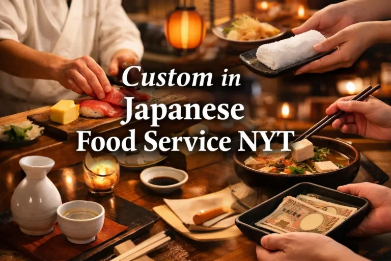 custom in japanese food service nyt