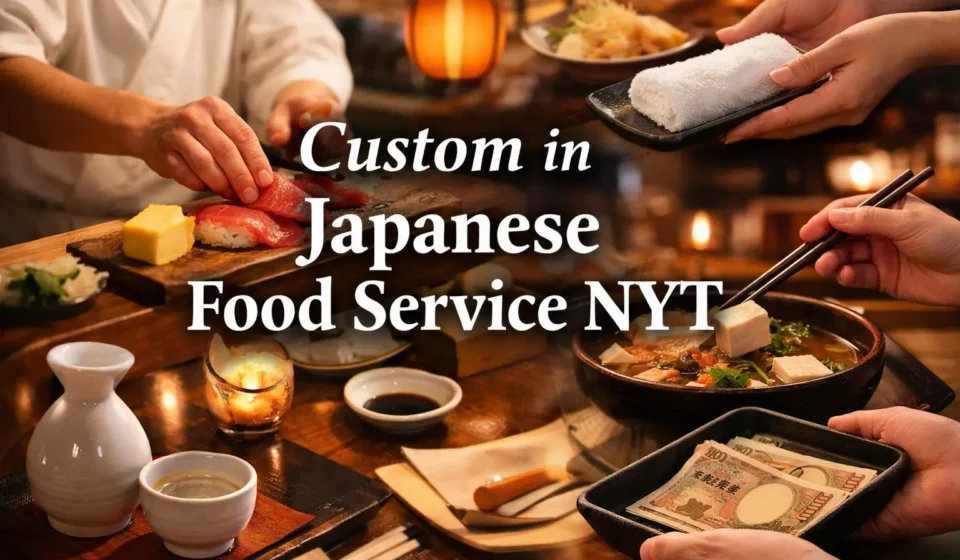 custom in japanese food service nyt