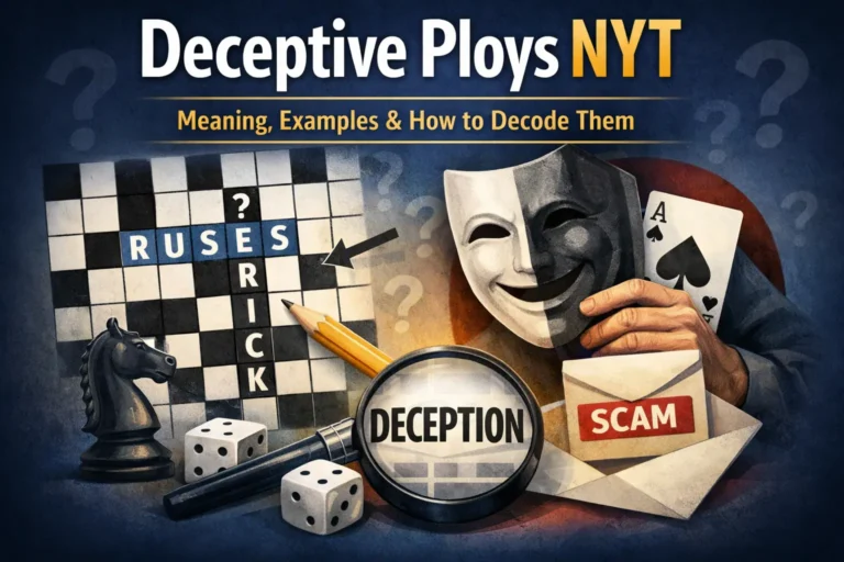 deceptive ploys nyt