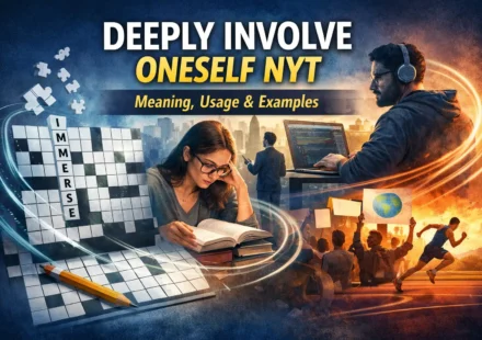 deeply involve oneself nyt