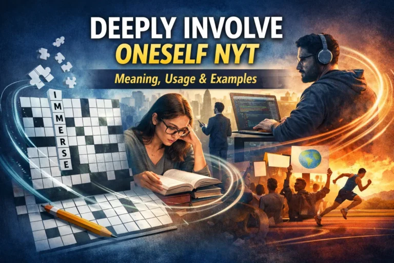 deeply involve oneself nyt