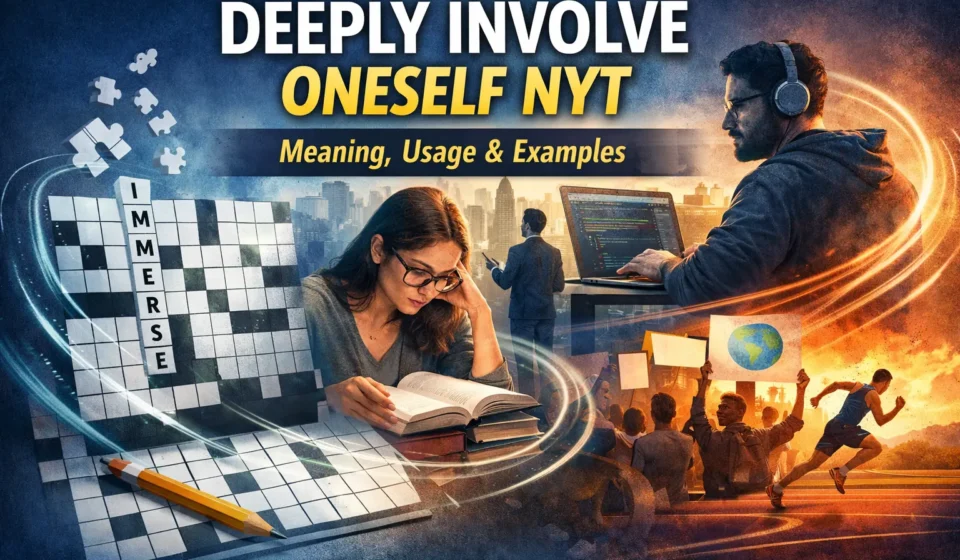 deeply involve oneself nyt