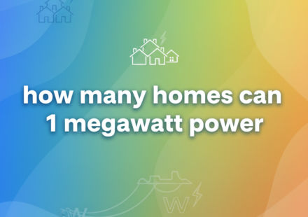 how many homes can 1 megawatt power