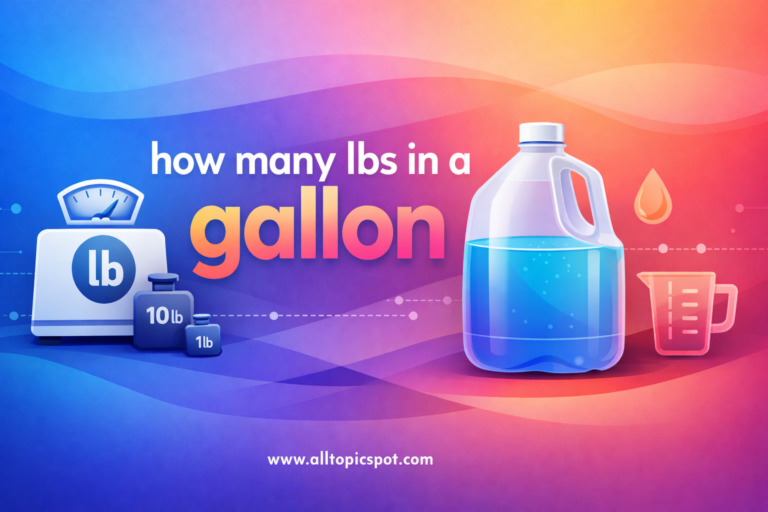 how many lbs in a gallon