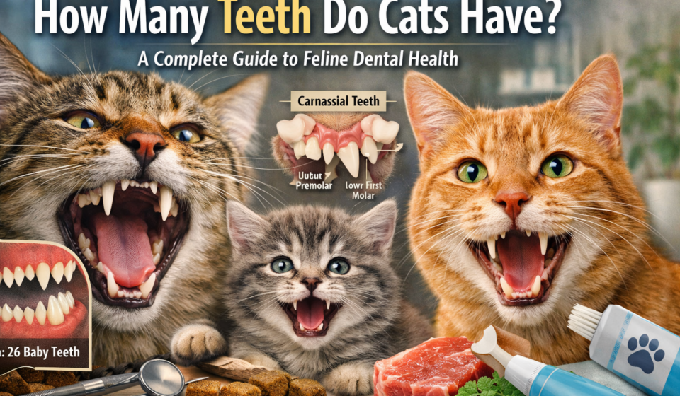 how many teeth do cats have