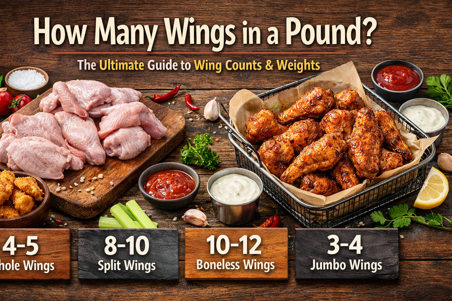 how many wings in a pound