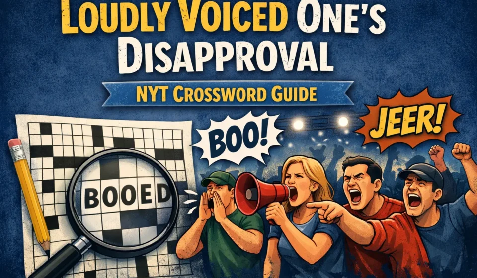 loudly voiced one's disapproval nyt