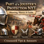 part of a jousters protection nyt