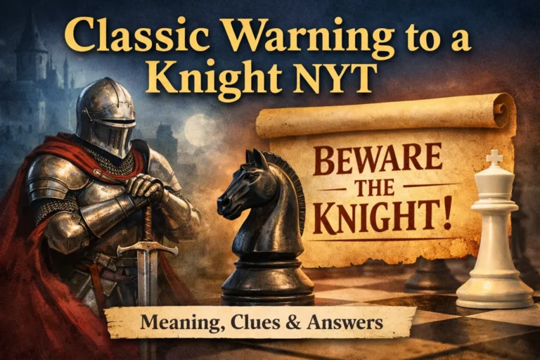classic warning to a knight nyt