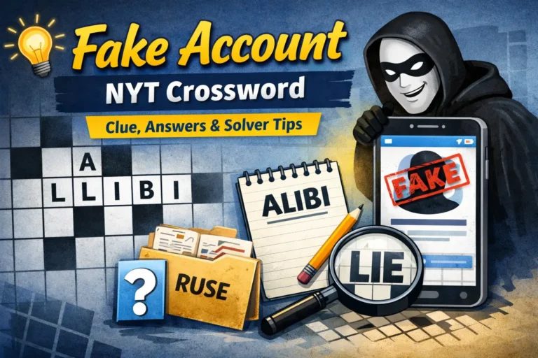 fake account nyt crossword