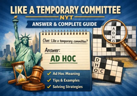 like a temporary committee nyt