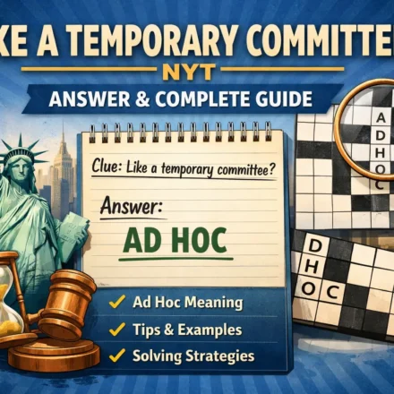 like a temporary committee nyt