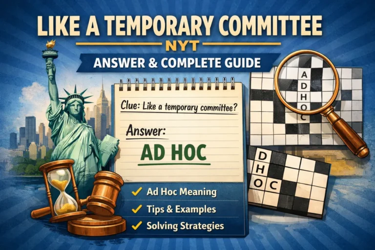 like a temporary committee nyt