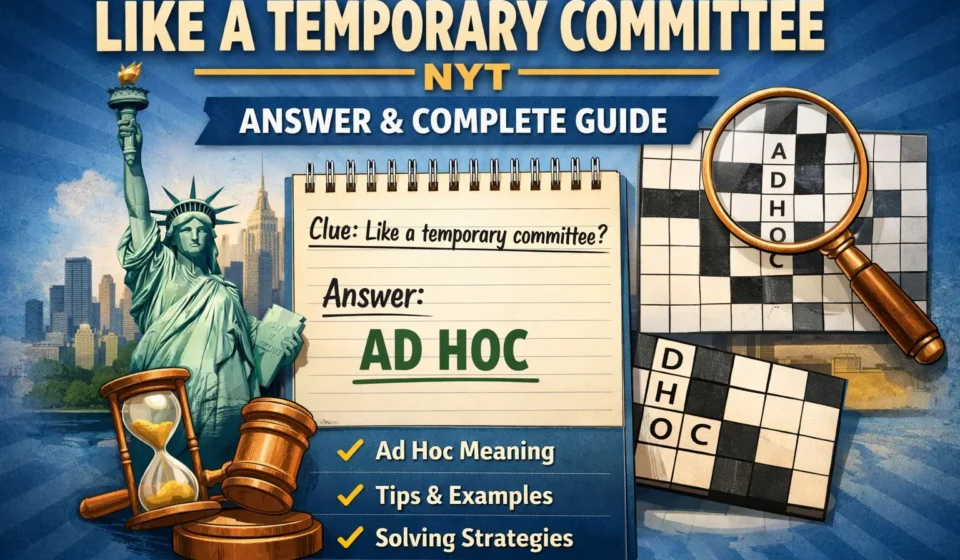 like a temporary committee nyt