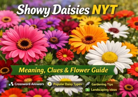 showy daisies nyt