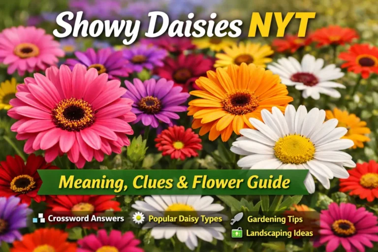 showy daisies nyt