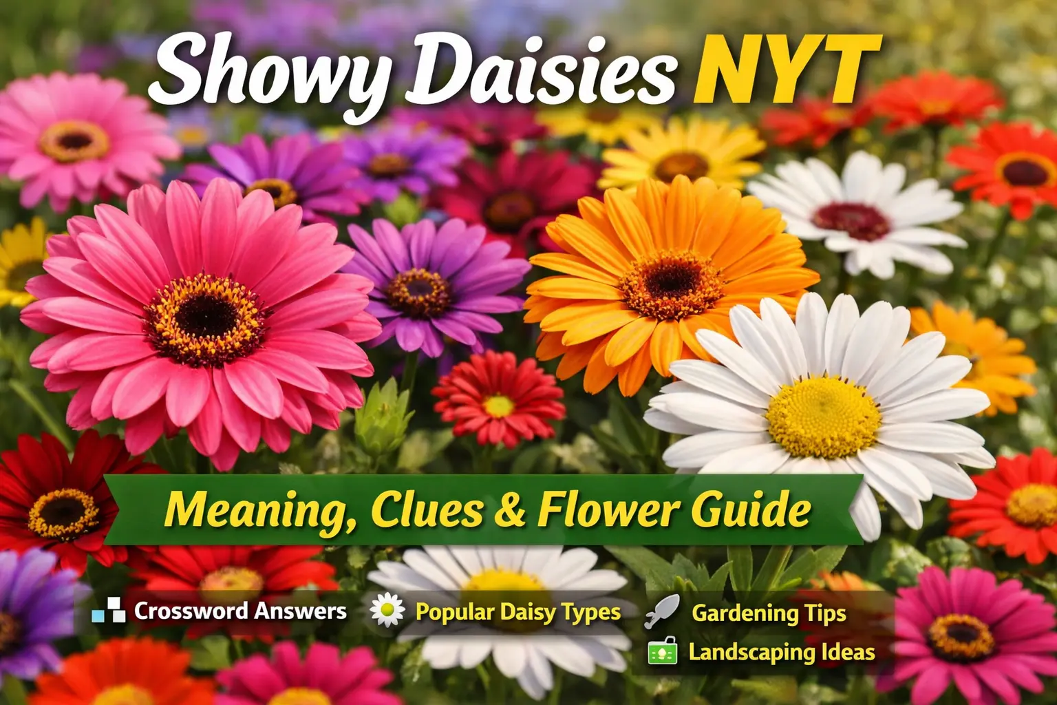 showy daisies nyt