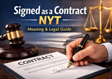 signed as a contract nyt