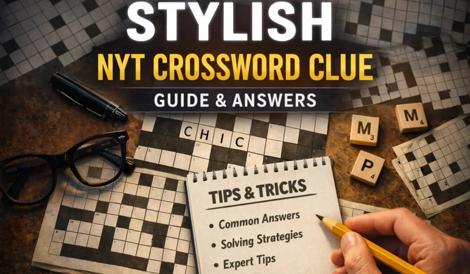 stylish nyt crossword clue